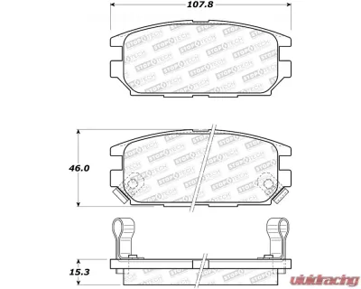 StopTech Brake Rotor Set - Front, Silver, for Honda Civic 2006-2011, 308.0532 - 308.05320
