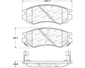 StopTech Brake Rotor, Front, Silver, for Ford Mustang 2015-2023, 308.0549