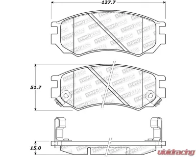 StopTech Brake Rotor, Front, Silver, for Ford Mustang 2015-2023, 308.0549 - 308.05490