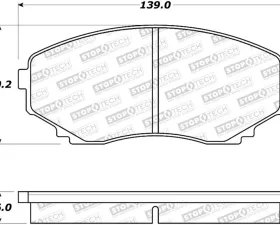 StopTech Brake Rotor, Front, Silver, Ford Mustang 2015-2022, 308.0551