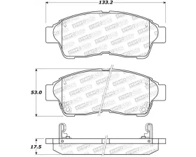 StopTech Street Brake Pads Front with Shims & Hardware, Toyota, 308.05621