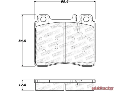 StopTech Brake Rotor, Front, Silver, Ford Mustang 2015-2023, 308.0577 - 308.05770