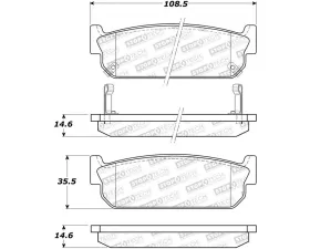 StopTech Brake Rotor, Performance, Front, Black, Ford Mustang 2015-2023, 308.0588