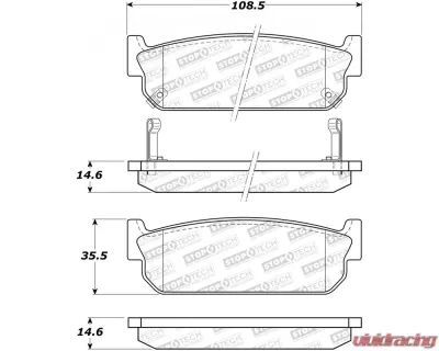 StopTech Brake Rotor, Performance, Front, Black, Ford Mustang 2015-2023, 308.0588 - 308.05880
