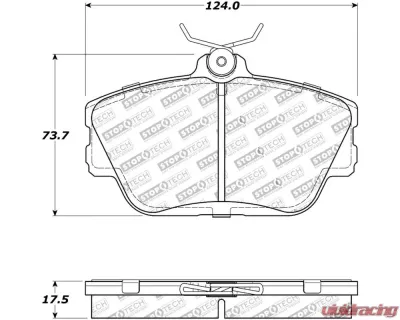 StopTech Brake Rotor, Front, Silver, for Honda Civic 2006-2011, 308.0598 - 308.05980