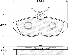 StopTech Brake Pads for Honda Civic 2006-2011, Ceramic, Front, 308.0599