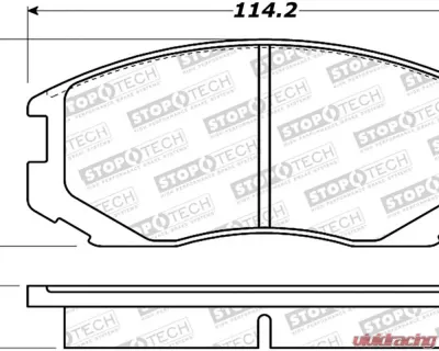 StopTech Performance Brake Pads for Honda Civic 2006-2011, Green, 308.0602 - 308.06020