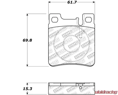 StopTech Brake Rotor, Front, Slotted, Black, for Ford Mustang 2015-2023, 308.0603 - 308.06030