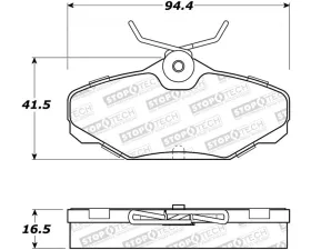 StopTech Brake Pads for Ford Mustang 2015-2023, Ceramic, Front, 308.061