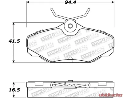 StopTech Brake Pads for Ford Mustang 2015-2023, Ceramic, Front, 308.061 - 308.06100