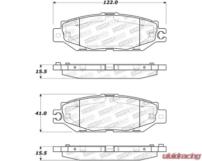 StopTech Brake Rotor Set, Front, Black, Fits Honda Civic 2006-2011, 308.0613 - 308.06130