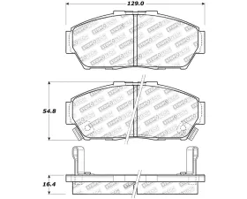 StopTech Performance Brake Pads - Front for Honda Civic 2006-2011, 308.0617