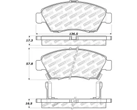 StopTech Brake Rotor Front, Silver, for Honda Civic 2006-2011, 308.0621