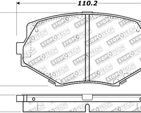 StopTech Brake Rotor Set - Front, Silver, for Honda Civic 2006-2011, 308.0635