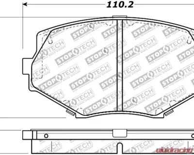 StopTech Brake Rotor Set - Front, Silver, for Honda Civic 2006-2011, 308.0635 - 308.06350