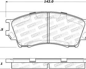 StopTech Brake Rotor, Front, Silver, Ford Mustang 2015-2023, 308.0643