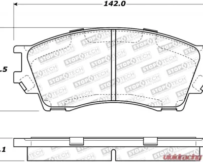 StopTech Brake Rotor, Front, Silver, Ford Mustang 2015-2023, 308.0643 - 308.06430