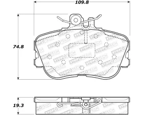 StopTech Brake Rotor, Front, Silver, for Ford Mustang 2015-2021, 308.0645