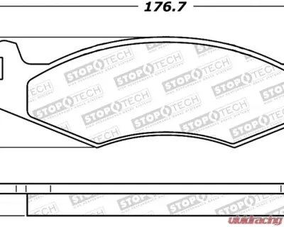 StopTech Brake Pads for Honda Civic 2006-2011, Front, Ceramic, 308.0651 - 308.06510