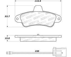 StopTech Performance Brake Rotor, Front, Silver, for Honda Civic 2006-2011, 308.0661