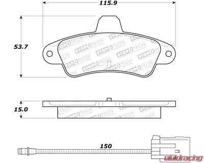 StopTech Performance Brake Rotor, Front, Silver, for Honda Civic 2006-2011, 308.0661 - 308.06610