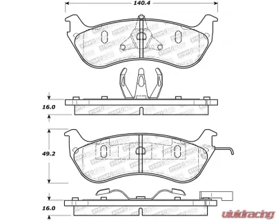 StopTech Brake Pads for Honda Civic 2006-2011, Front, Ceramic, 308.0674 - 308.06740