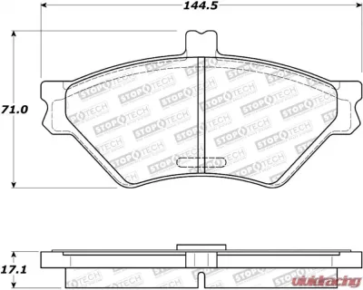 StopTech Brake Pads for Ford Mustang 2015-2023, Ceramic, Front 308.0678 - 308.06780