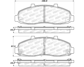 StopTech Brake Pads - Front, Ceramic, Black - Honda Civic 2006-2011 308.0679