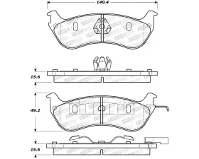 StopTech Brake Pads - Front, Ceramic, Red, for Honda Civic 2006-2011, 308.069