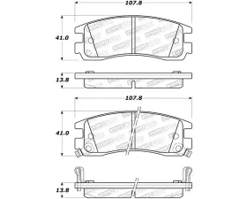 StopTech Performance Brake Pads for Honda Civic 2006-2011, Red 308.0698