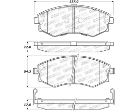 StopTech Street Brake Pads with Shims/Hardware, Hyundai Elantra 05-06, 308.07002