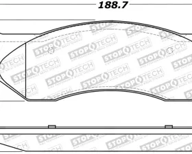 StopTech Brake Rotor Set - Front, Silver, for Nissan 350Z 2003-2008 - 308.0702