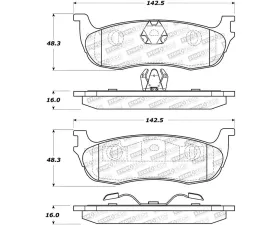 StopTech Brake Pads for Ford Mustang 2015-2023, Ceramic, Front, 308.0711