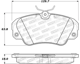 StopTech Brake Rotor Set - Front, Silver, for BMW 3 Series 2006-2013, 308.072