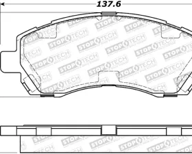 StopTech Brake Rotor, Front, Silver, for Ford Mustang 2015-2023, 308.0722