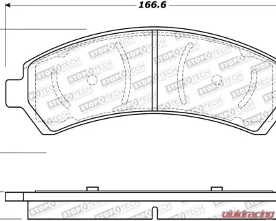 StopTech Brake Rotor, Front, Silver, for Ford Mustang 2015-2023, 308.0726 - 308.07260