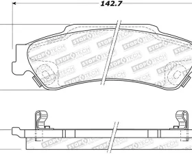 StopTech Brake Rotor for Ford Mustang 2015-2023, Front, Silver, 308.0729