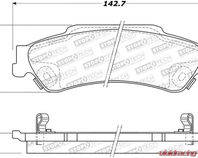 StopTech Brake Rotor for Ford Mustang 2015-2023, Front, Silver, 308.0729 - 308.07290