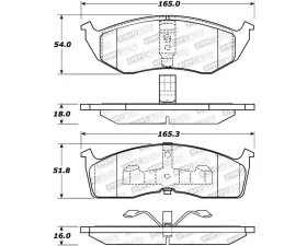 StopTech Brake Rotor, Front, Black, Ford Mustang 2015-2023, 308.073