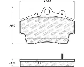 StopTech Performance Brake Rotor, Front, Silver, Ford Mustang 2015-2023, 308.0737