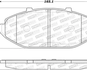StopTech Brake Rotor Set, Front, Silver, Ford Mustang 2015-2023, 308.0748