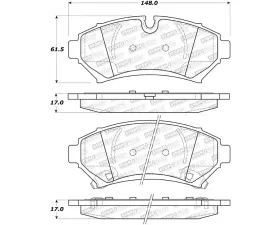 StopTech Brake Pads for Honda Civic 2001-2005, Ceramic, Front 308.0753