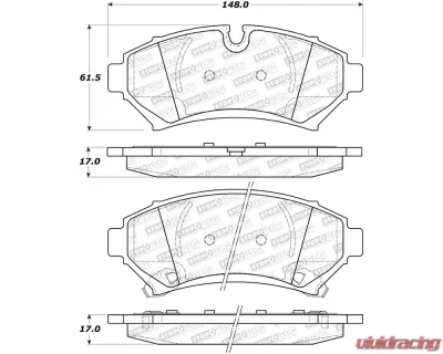 StopTech Brake Pads for Honda Civic 2001-2005, Ceramic, Front 308.0753 - 308.07530