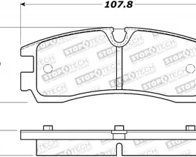 StopTech Brake Rotor, Front, Silver, for Ford Mustang 2015-2023, 308.0754