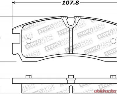 StopTech Brake Rotor, Front, Silver, for Ford Mustang 2015-2023, 308.0754 - 308.07540