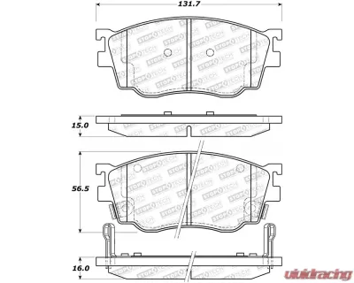 StopTech Brake Rotor, Front, Silver, Ford Mustang 2015-2020, 308.0755 - 308.07550