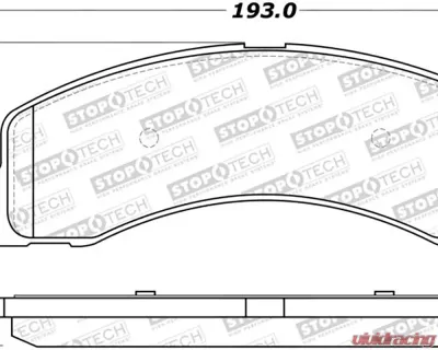 StopTech Brake Rotor, Front, Silver, Ford Mustang 2015-2020, 308.0756 - 308.07560