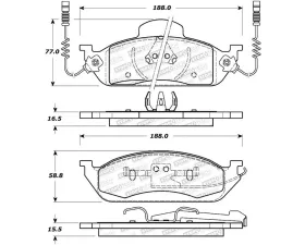 StopTech Brake Rotors, Front, Silver, Ford Mustang 2015-2023, 308.076