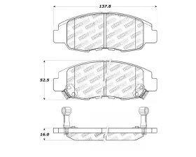 StopTech Brake Rotor, Front, Silver, for Honda Civic 2006-2011, 308.0764