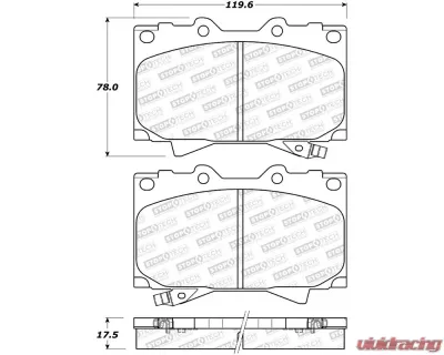 StopTech Brake Rotor, Front, Slotted, Red, Ford Mustang 2015-2023, 308.0772 - 308.07720